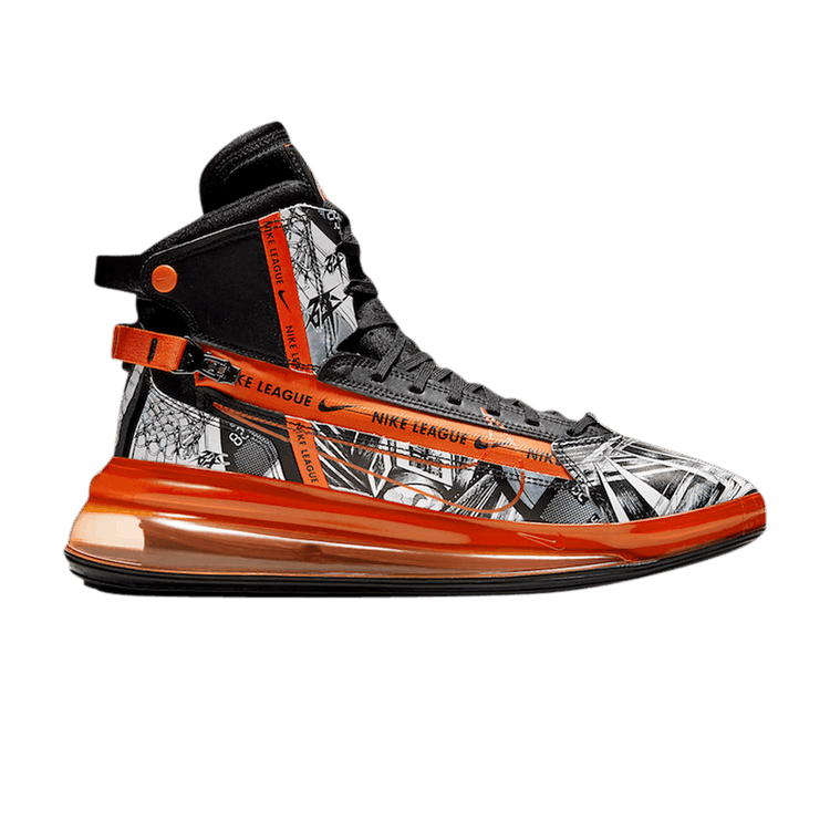 Nike Air Max 720 Saturn 'Basketball Manga' — Black/Team Orange