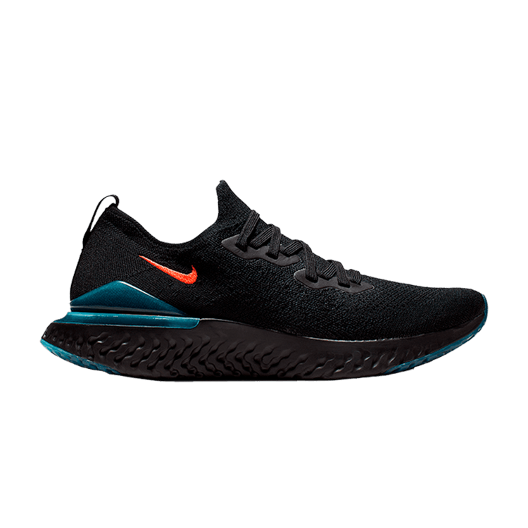Nike Epic React Flyknit 2 'Späti' — Black/Bright Crimson-Blue Fury