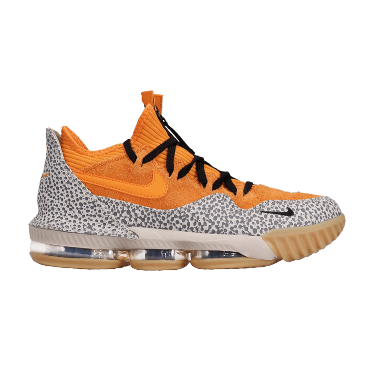 Nike Atmos x LeBron 16 Low AC EP 'Safari' — Kumquat/Kumquat-Black