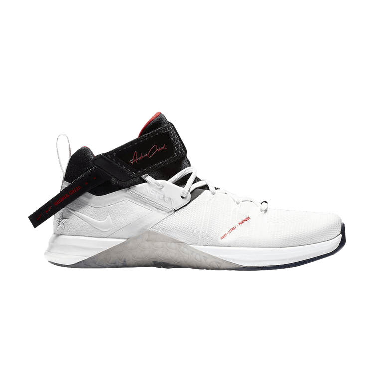 Adonis Creed x Nike Metcon 3 Flyknit 'White Team Red' — White/Black-Team Red