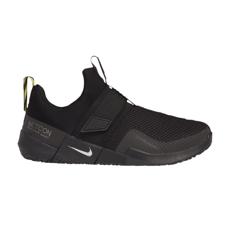 Russell Wilson x Nike Metcon Sport 'Black' — Black/Opti Yellow/Metallic Silver