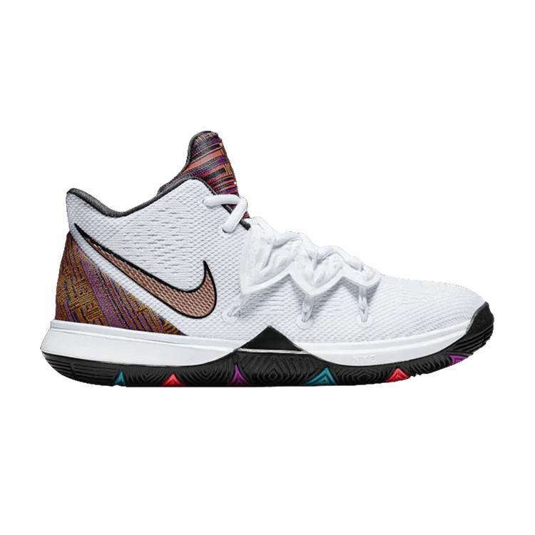 Nike Kyrie 5 GS 'Black History Month' — White/Metallic Red Bronze