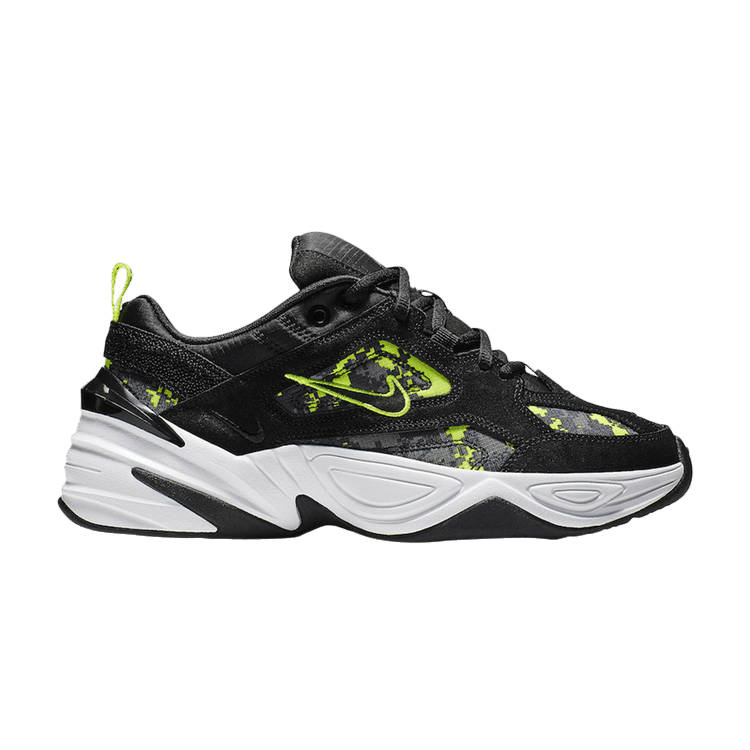 Nike Wmns M2K Tekno 'Pixel Camo' — Black/Anthracite-Hyper Pink-Volt-White