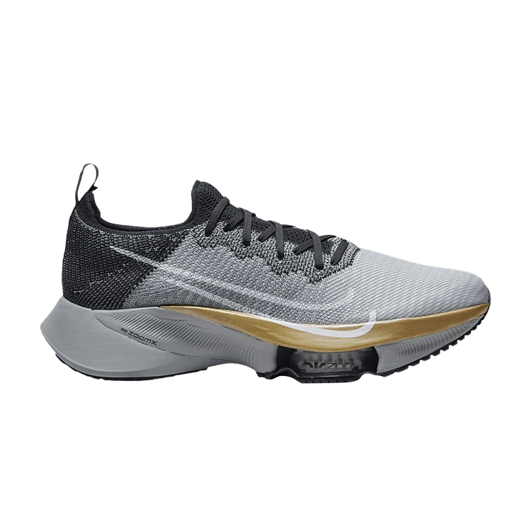 Nike Air Zoom Tempo Next% Flyknit 'Wolf Grey Black' — Black/Pure Platinum/Wolf Grey/White
