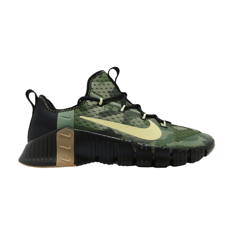 Nike Free Metcon 3 'Camo' — Black/Spiral Sage/Gum Medium Brown/Limelight