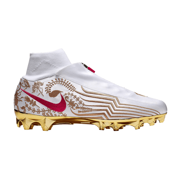 Odell Beckham Jr x Nike Vapor Untouchable Pro 3 Premium — White/Metallic Gold/University Red