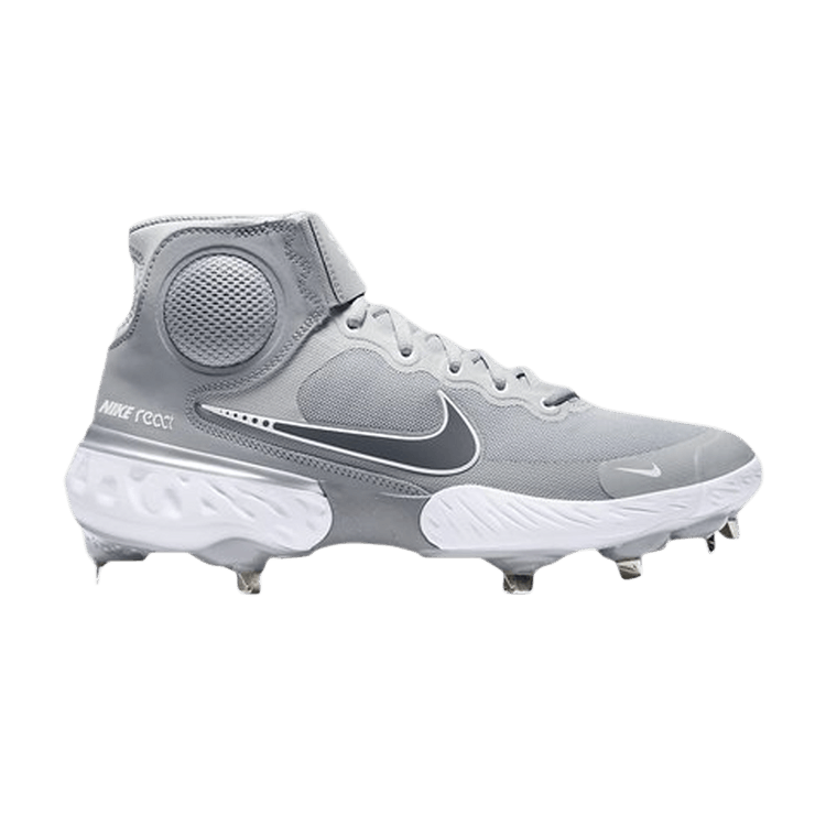 Nike Alpha Huarache Elite 3 Mid 'Particle Grey' — Light Smoke Grey/White/Electric Green/Particle Grey