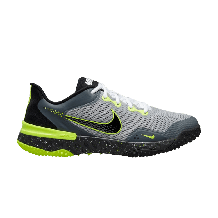 Nike Alpha Huarache Elite 3 Turf 'Light Smoke Grey Volt' — Light Smoke Grey/Black/Volt/White