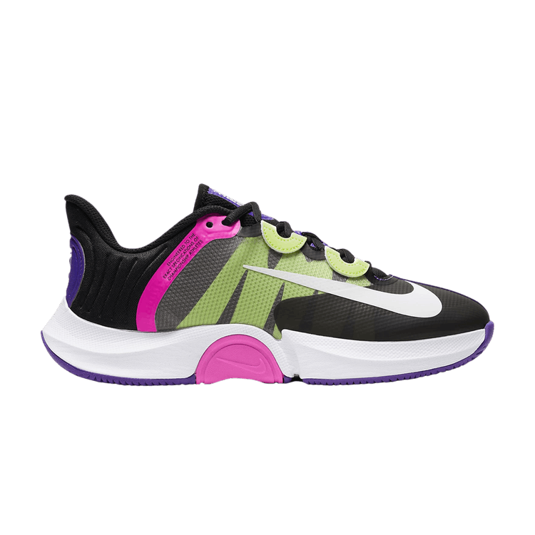 Wmns NikeCourt Air Zoom GP 'Fierce Purple Liquid Lime' — Black/Fierce Purple/Liquid Lime/White