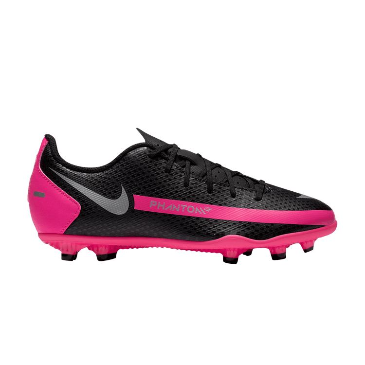 Nike Phantom GT Club MG GS 'Black Pink Blast' — Black/Pink Blast/Metallic Silver