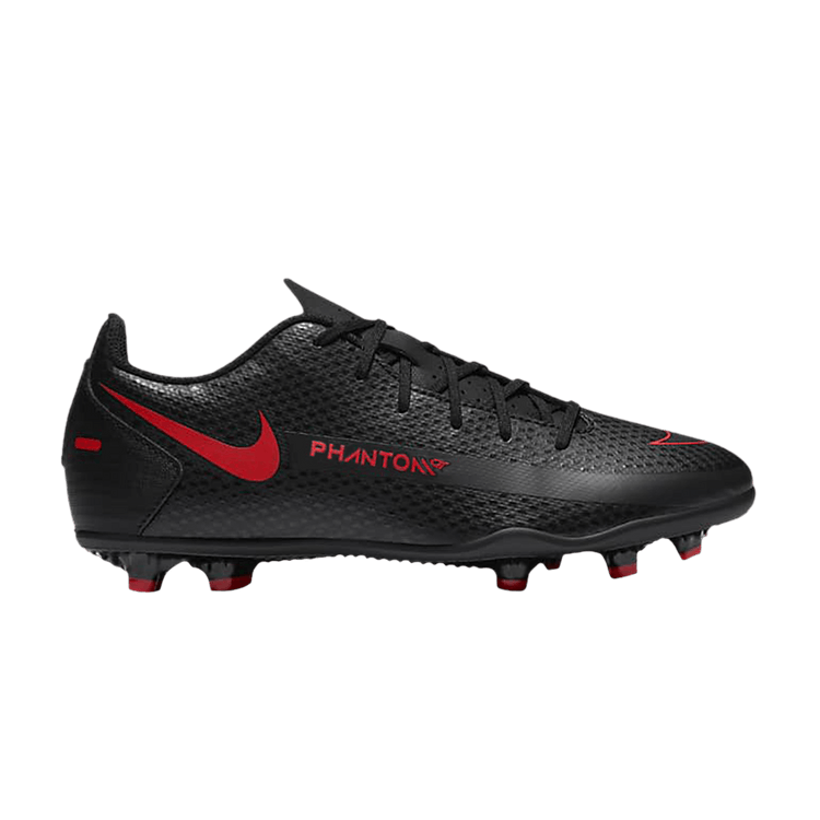 Nike Phantom GT Club MG GS 'Black Chile Red' — Black/Dark Smoke Grey/Chile Red