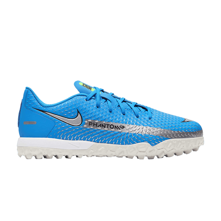 Nike Phantom GT Academy TF GS 'Photo Blue Metallic Silver' — Photo Blue/Rage Green/Metallic Silver
