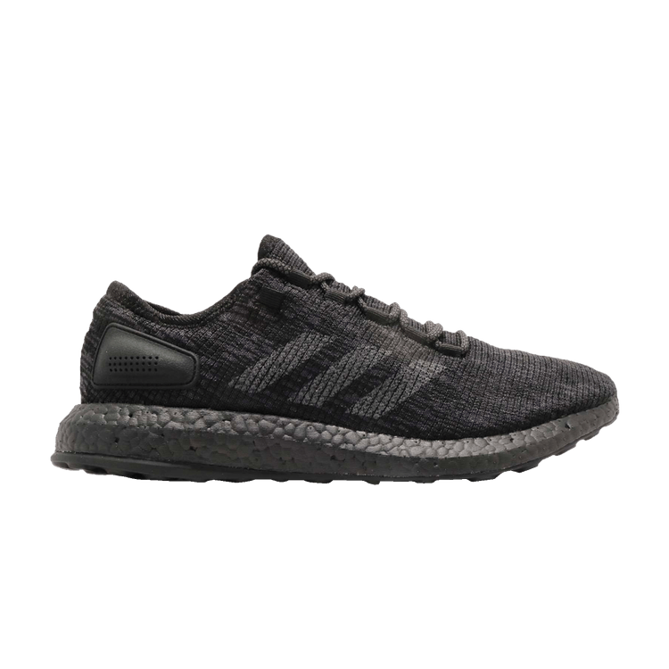 Adidas PureBoost 'Triple Black' — Core Black/Solid Grey/Hi-Res Orange
