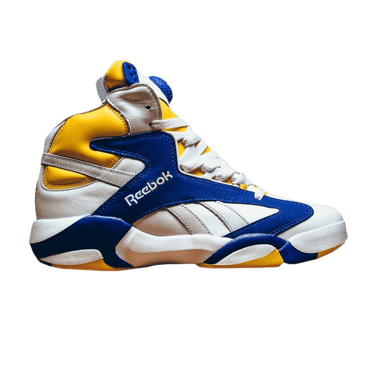 Sneaker Politics x Reebok Shaq Attaq 'Alma Mater' — White/Steel Purple/Yellow