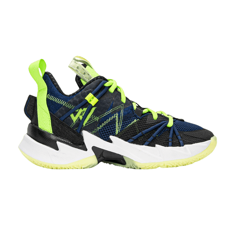 Air Jordan Why Not Zer0.3 SE GS 'Lime Blue Void' — Black/Key Lime/Blue Void/White