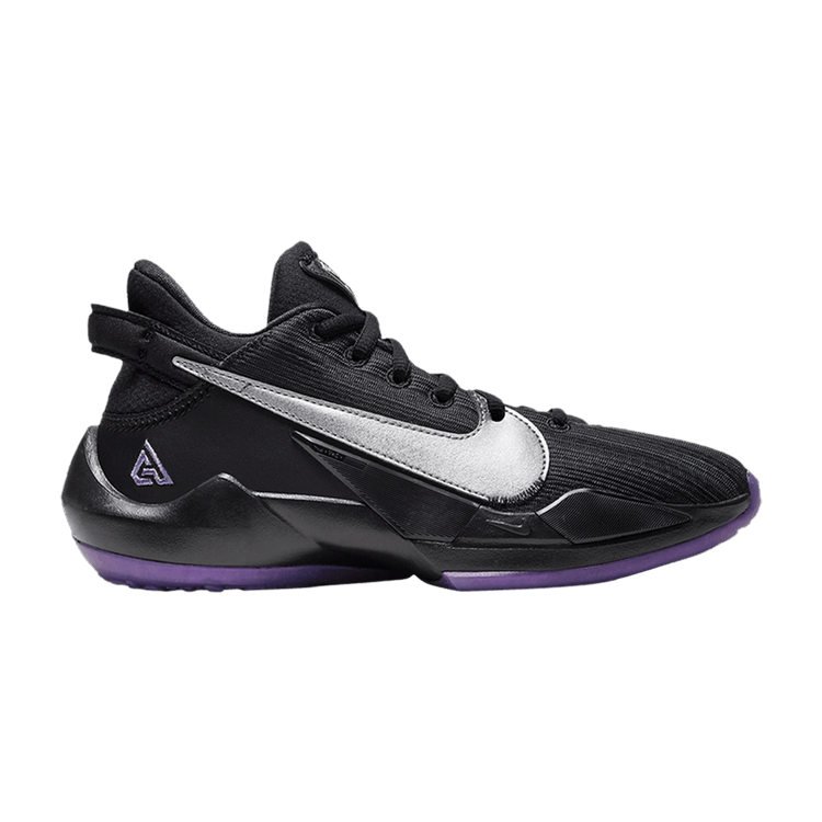 Nike Zoom Freak 2 GS 'Dusty Amethyst' — Black/Metallic Silver/Dusty Amethyst