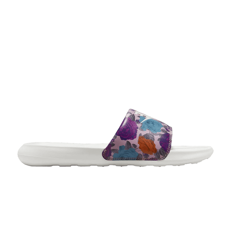 Nike Wmns Victori One Slide 'Floral - Pink' — Rose Whisper/Active Pink/Light Curry/Sail