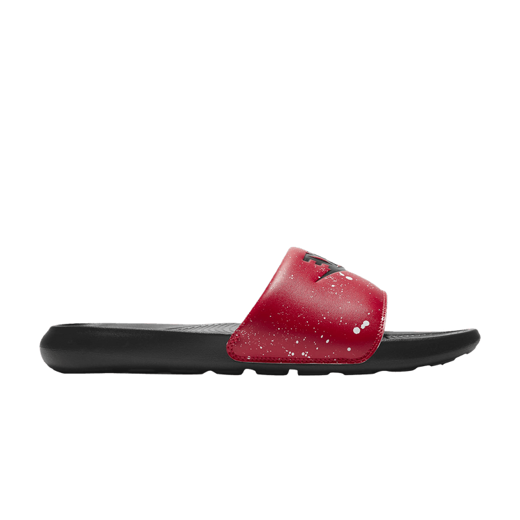 Nike Victori One Printed Slide 'Paint Splatter - University Red' — University Red/White/Black/Black