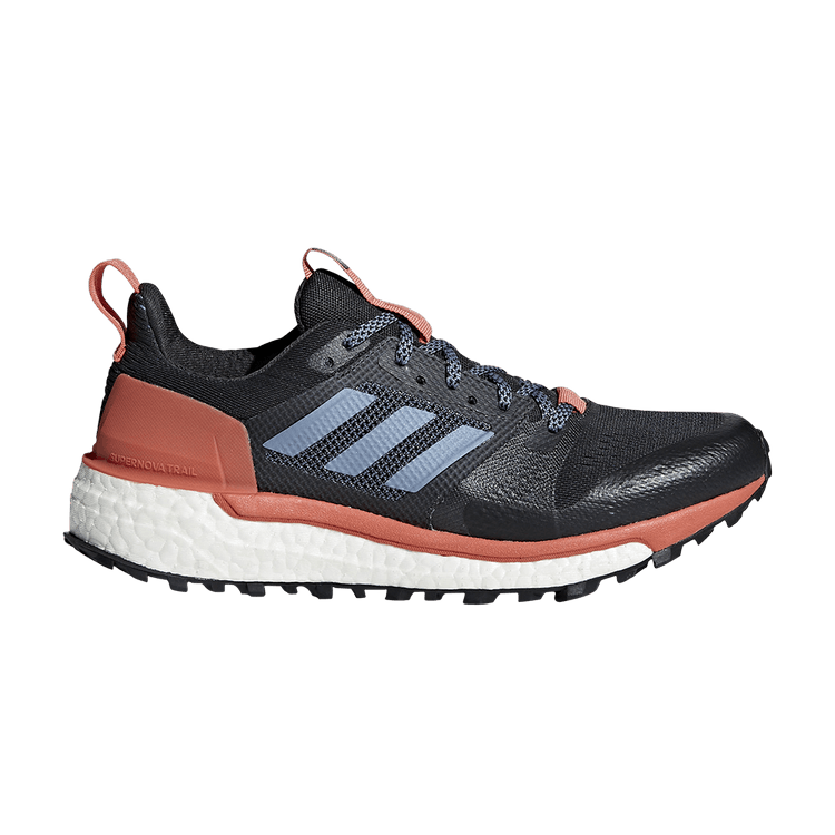 Adidas Wmns Supernova Trail 'Carbon' — Carbon/Raw Steel/Trace Scarlet