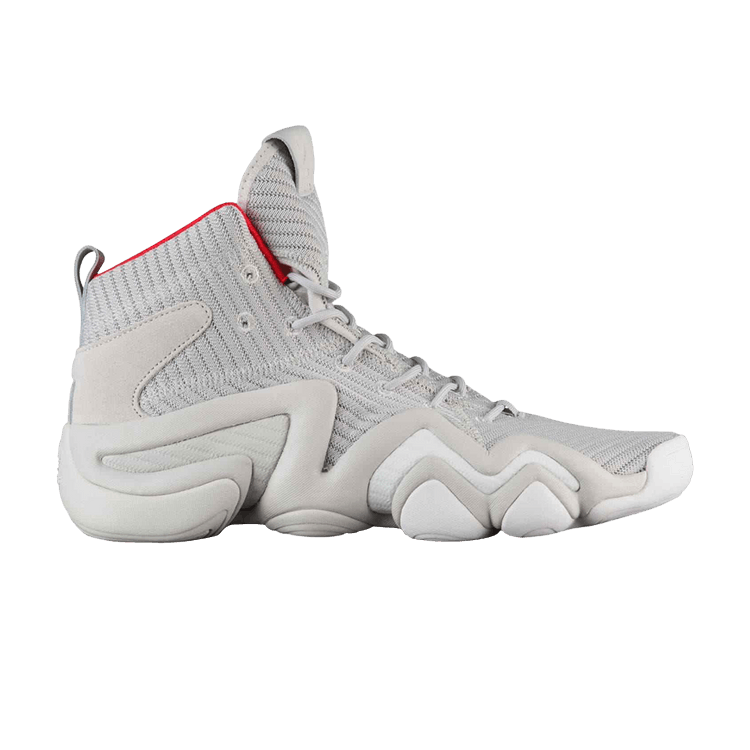 Adidas Crazy 8 ADV Primeknit 'Grey' — Grey Two/Footwear White/Hi-Res Red