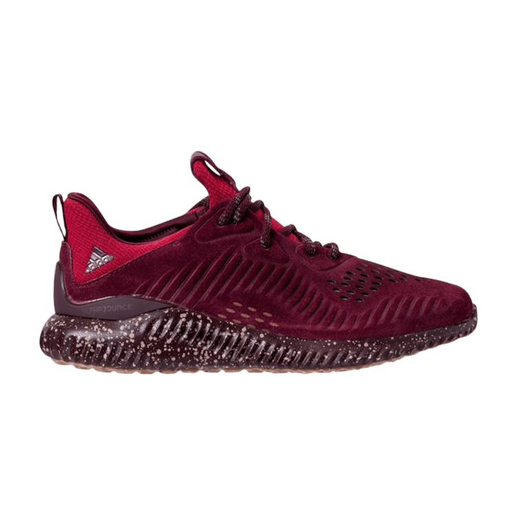 Adidas Alphabounce Leather 'Maroon' — Maroon/Trace Khaki/White