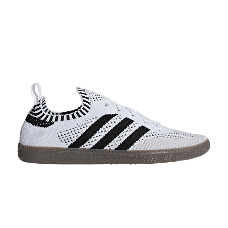 Adidas Samba Sock Primeknit 'White' — Cloud White/Core Black/Blue Bird
