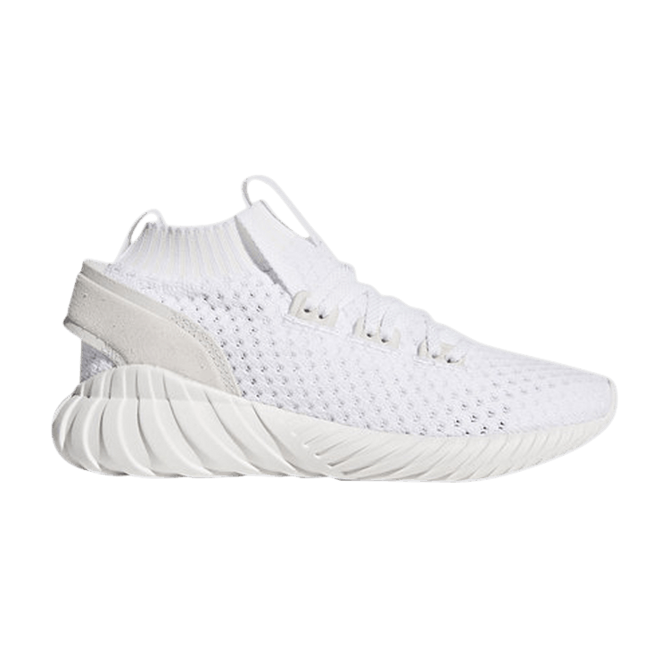 adidas Wmns Tubular Doom Sock Primeknit 'Core White' — Core White/Footwear White/Trace Purple