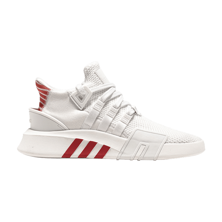 Adidas EQT Bask ADV 'Triple White' — Footwear White/Footwear White/Red