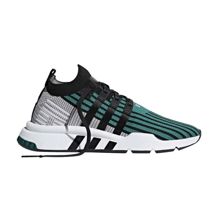 adidas EQT Support Mid ADV Primeknit 'Black Sub Green' — Core Black/Sub Green