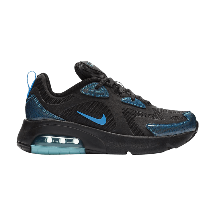 Nike Air Max 200 GS 'Black Aurora' — Black/Aurora/White/Blue Hero