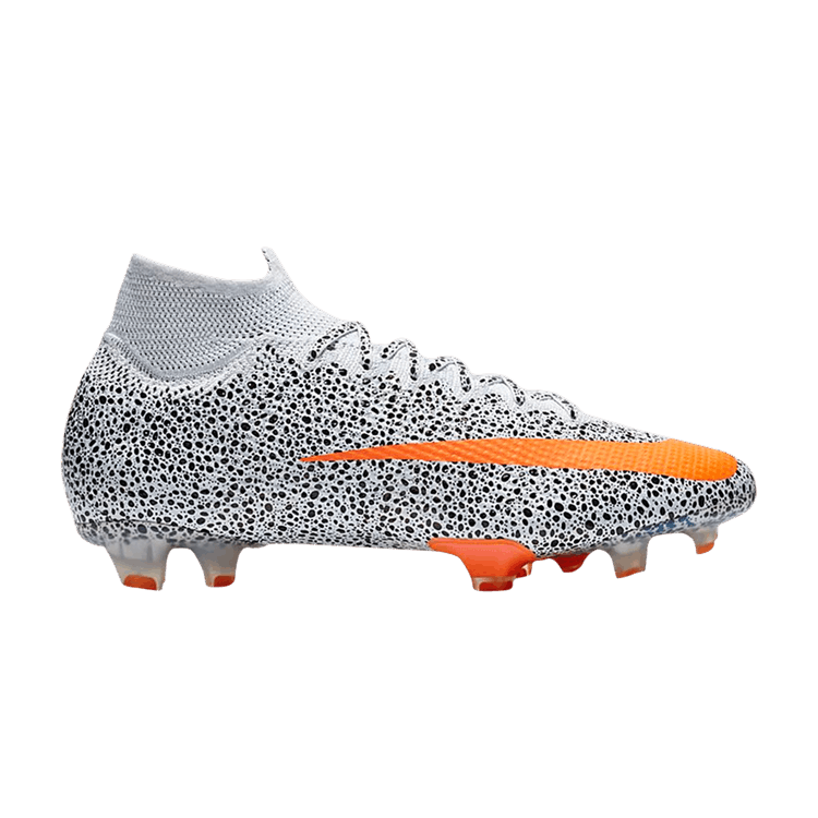 CR7 x Nike Mercurial Superfly 7 Elite FG 'Safari' — White/Black/Total Orange