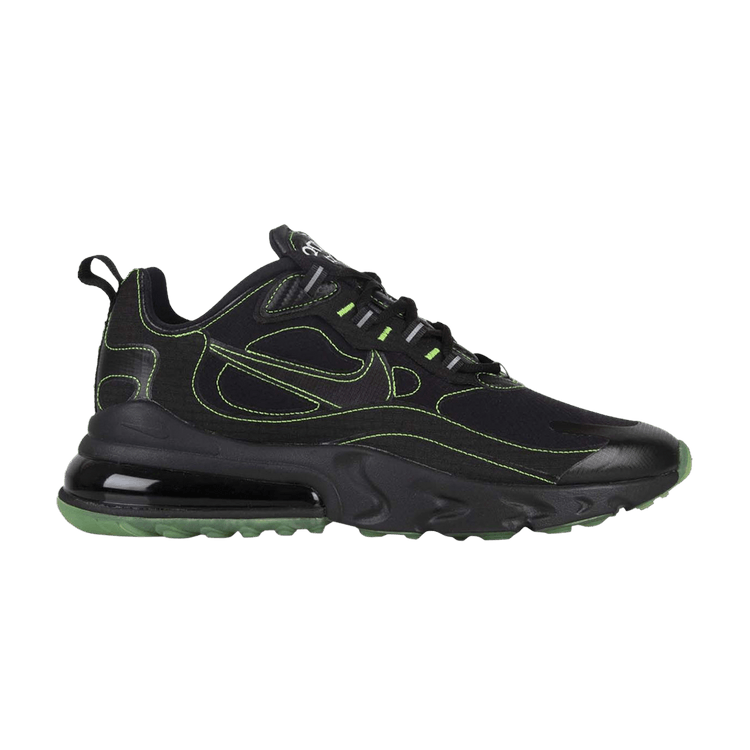 Nike Air Max 270 React SP 'Electric Green' — Black/Black/Electric Green