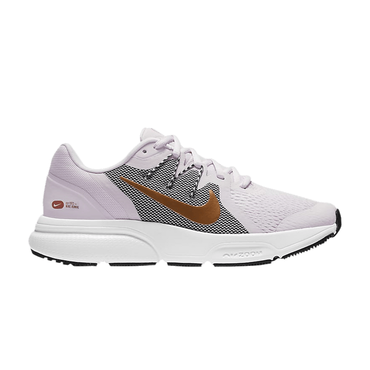 Nike Wmns Zoom Span 3 'Light Arctic Pink Copper' — Light Violet/Black/Light Arctic Pink/Metallic Copper