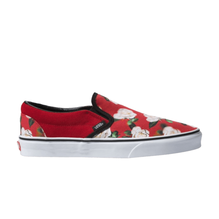 Vans Classic Slip-On 'Romantic Floral' — Chili Pepper/True White