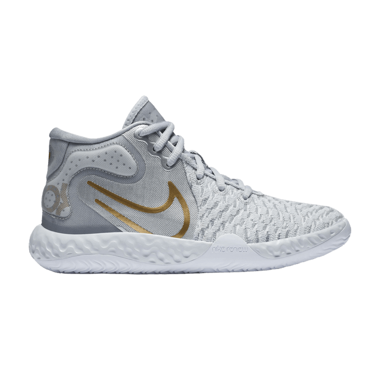 Nike KD Trey 5 VIII GS 'Metallic Silver Gold' — Pure Platinum/Metallic Silver/Wolf Grey/Metallic Gold