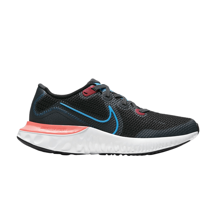 Nike Renew Run GS 'Black Crimson Laser Blue' — Black/Laser Crimson/Dark Smoke/Laser Blue