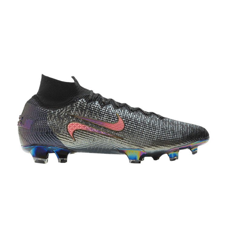 Kylian Mbappé x Nike Mercurial Superfly 7 Elite FG 'The Chosen 2' — Black/Fierce Purple/Metallic Silver/Flash Crimson