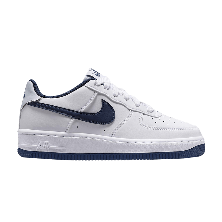 Nike Air Force 1 GS 'White Midnight Navy' — White/Football Grey/Midnight Navy