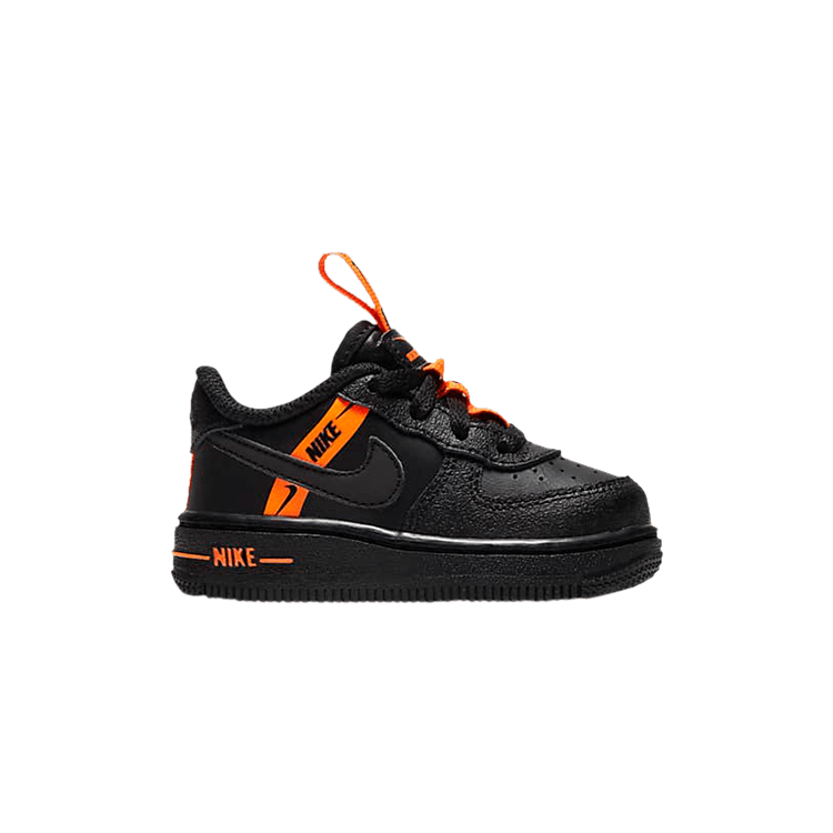 Nike Force 1 LV8 KSA TD 'Worldwide Pack - Black Total Orange' — Black/Total Orange/Black