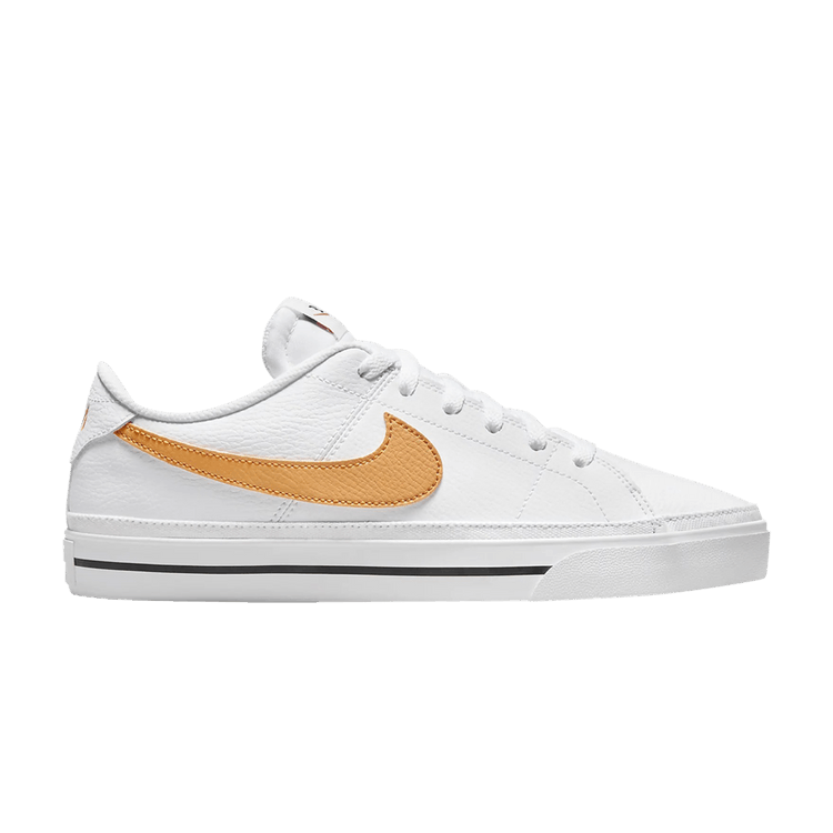 Nike Court Legacy 'White Light Curry Gum' — White/Black/Gum Light Brown/Light Curry