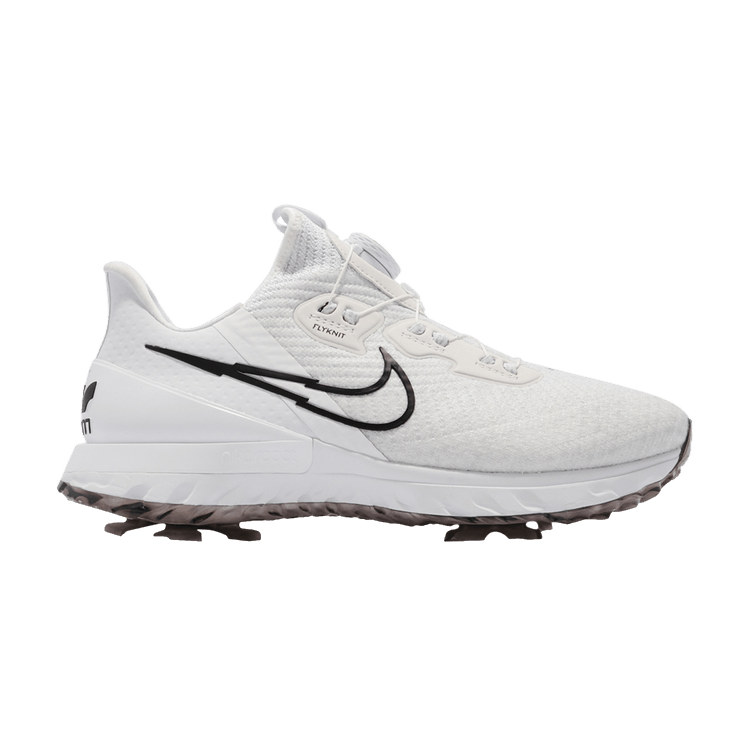 Nike Air Zoom Infinity Tour BOA Wide 'White Black' — White/Black/Platinum Tint/Volt