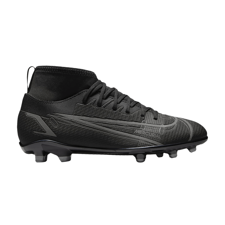 Nike Mercurial Superfly 8 Club MG GS 'Black Iron Grey' — Black/Iron Grey/Black
