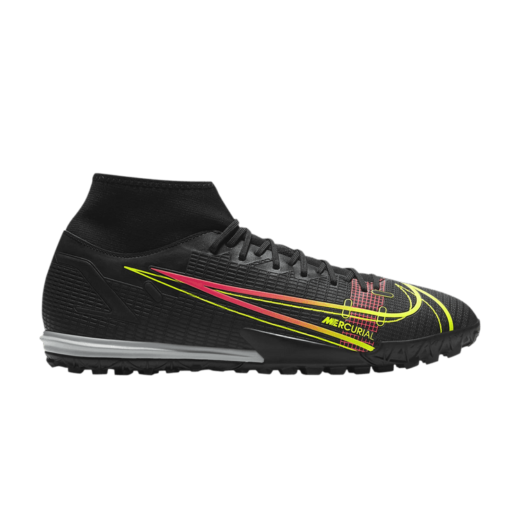 Nike Mercurial Superfly 8 Academy TF 'Black Cyber' — Black/Off Noir/Cyber