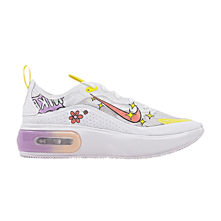 Nike Wmns Air Max Dia SE 'Diamond Floral' — White/Yellow/Purple