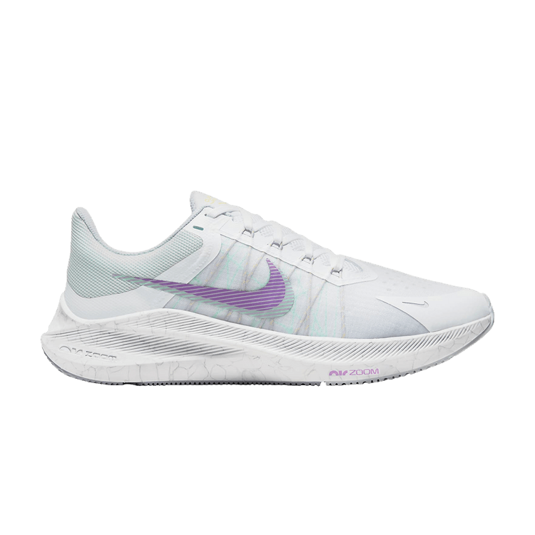 Nike Wmns Zoom Winflo 8 'Football Grey Violet Shock' — White/Football Grey/Violet Shock/Infinite Lilac