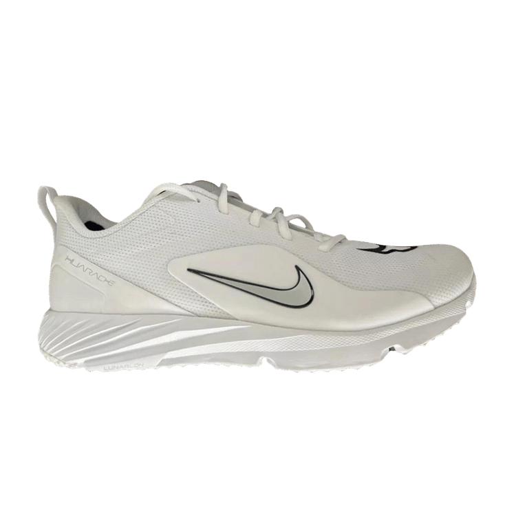 Nike Alpha Huarache 8 Pro TF 'White College Navy' — White/Metallic Silver