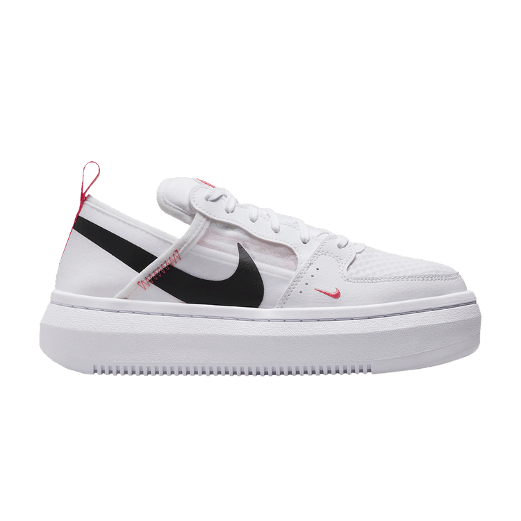 Nike Wmns Court Vision Alta TXT 'White Sea Coral' — White/Black/Sea Coral