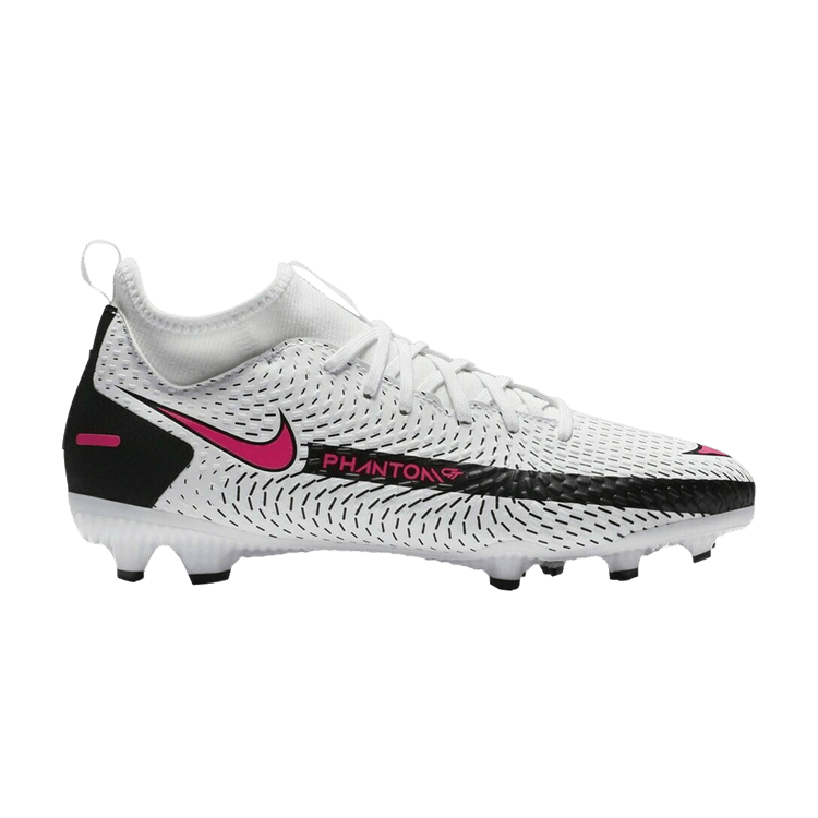 Nike Phantom GT Academy DF MG GS 'White Pink Blast' — White/Black/Pink Blast