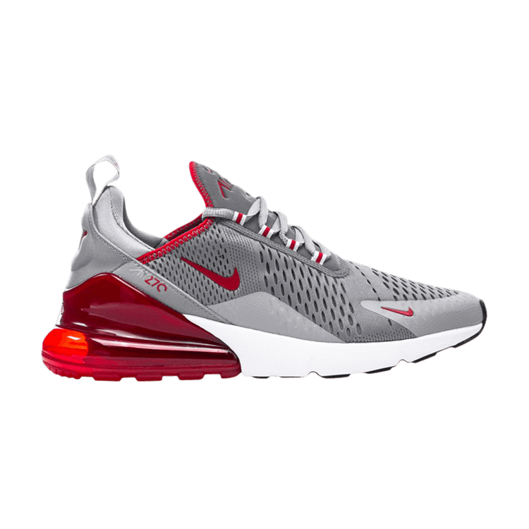 Nike Air Max 270 'Particle Grey University Red' — Particle Grey/University Red/White