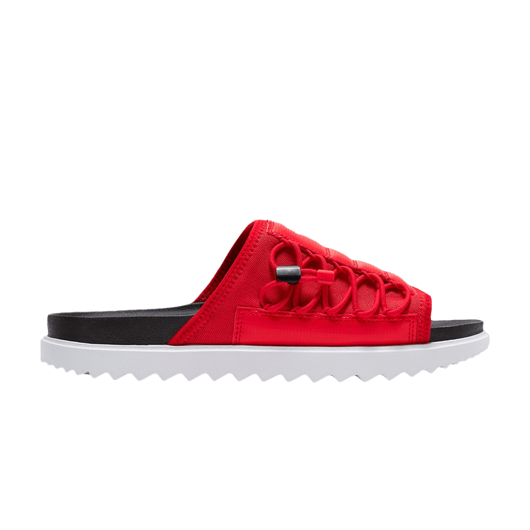 Nike Asuna Slide 'Bred' — Black/White/University Red